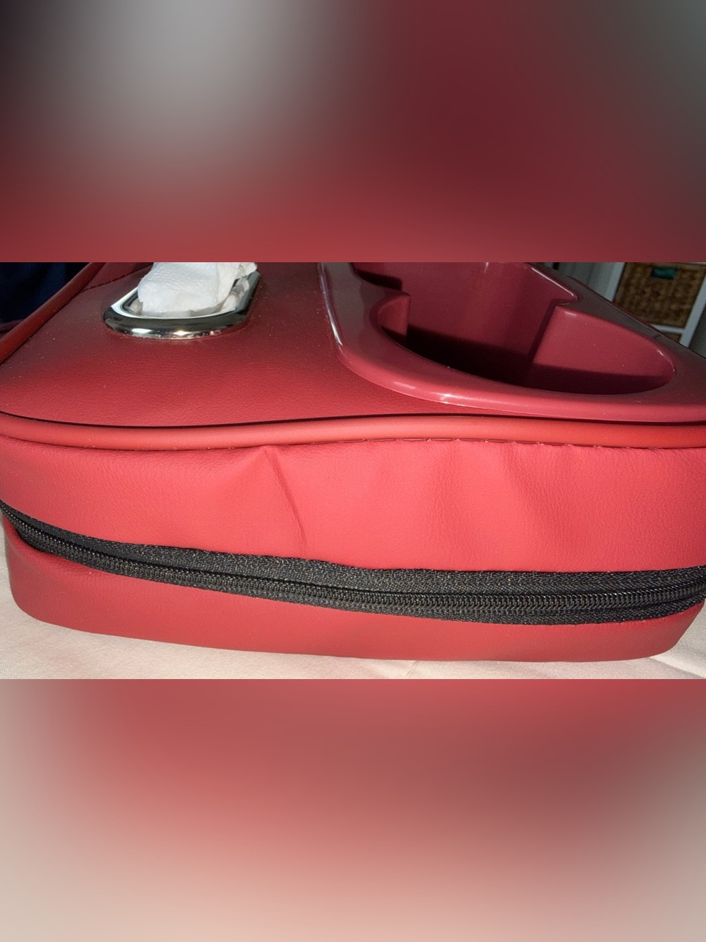 Fashion Car Seat Organizer - Wine Red - Picture 4 of 5